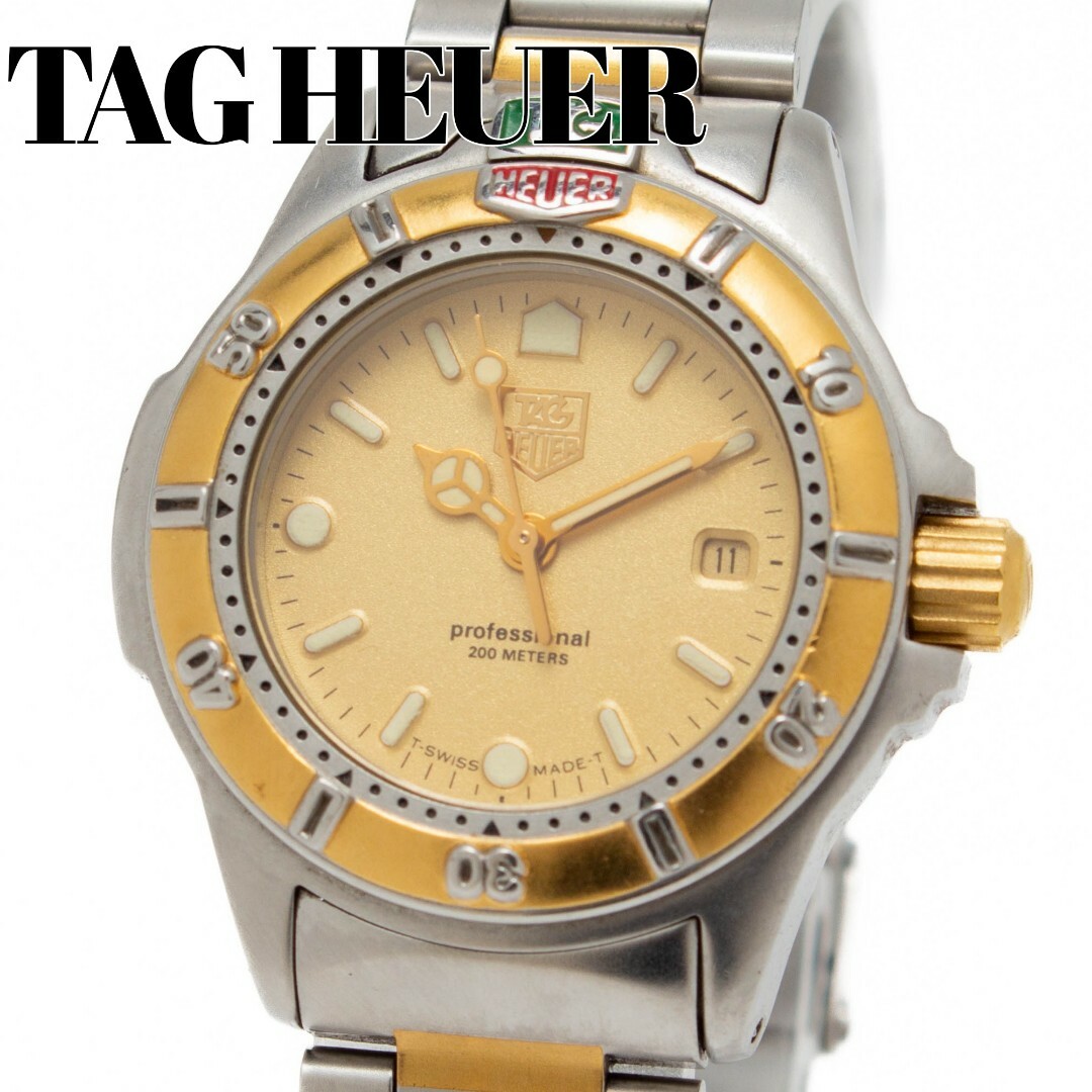 【美品】TAG HEUER プロフェッショナル200 レディース腕時計 デイト