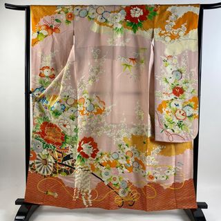 振袖 身丈159cm 裄丈64cm 正絹 秀品 【中古】(着物)