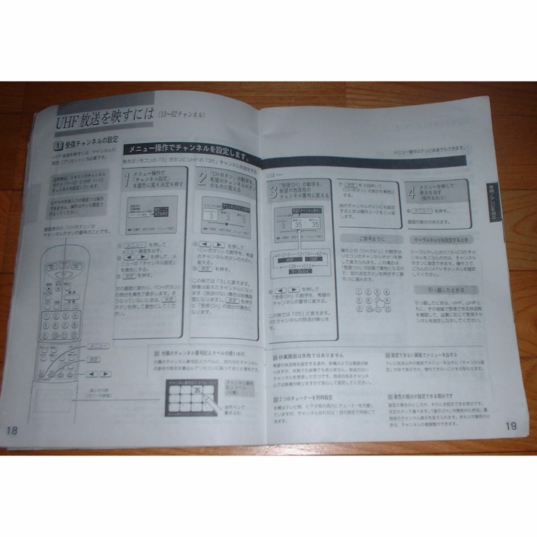 246【組合せ再出品可】説明書のみサンヨーテレビC-14VT30C-20VT30 スマホ/家電/カメラのテレビ/映像機器(その他)の商品写真