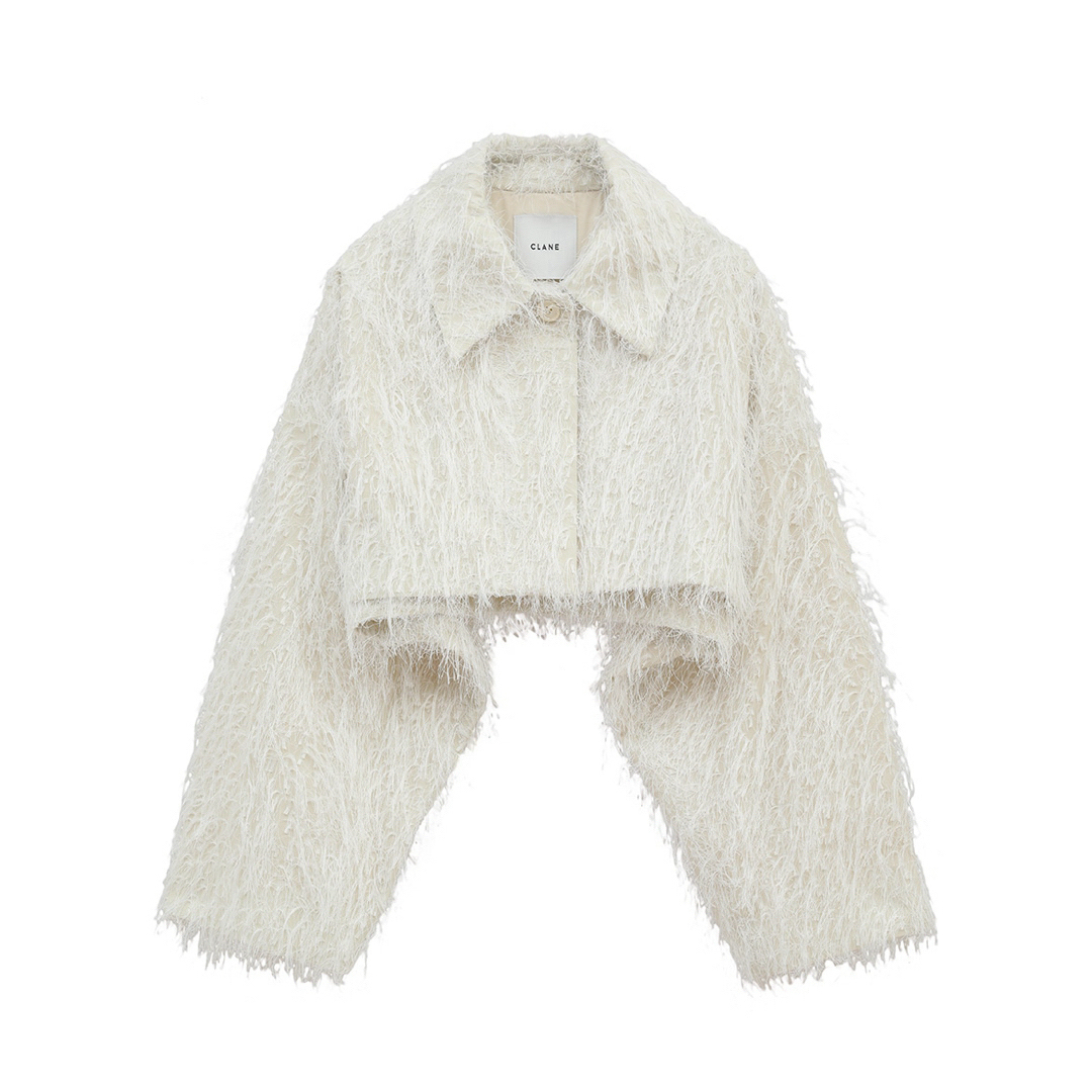 CLANE(クラネ)の今期未使用　CLANE FRINGE SHORT JACKET レディースのジャケット/アウター(その他)の商品写真