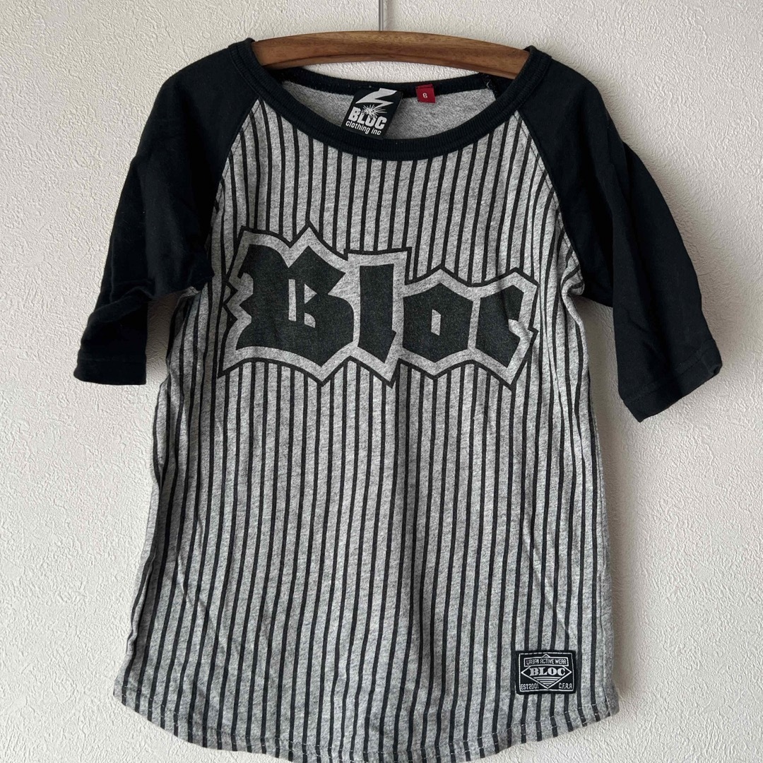 BLOC(ブロック)のBLOCナンバーTシャツ120 キッズ/ベビー/マタニティのキッズ服男の子用(90cm~)(Tシャツ/カットソー)の商品写真