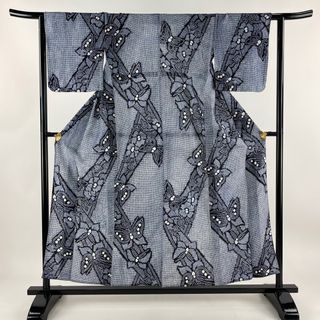 浴衣 身丈154cm 裄丈62cm S 正絹 名品 【中古】(浴衣)