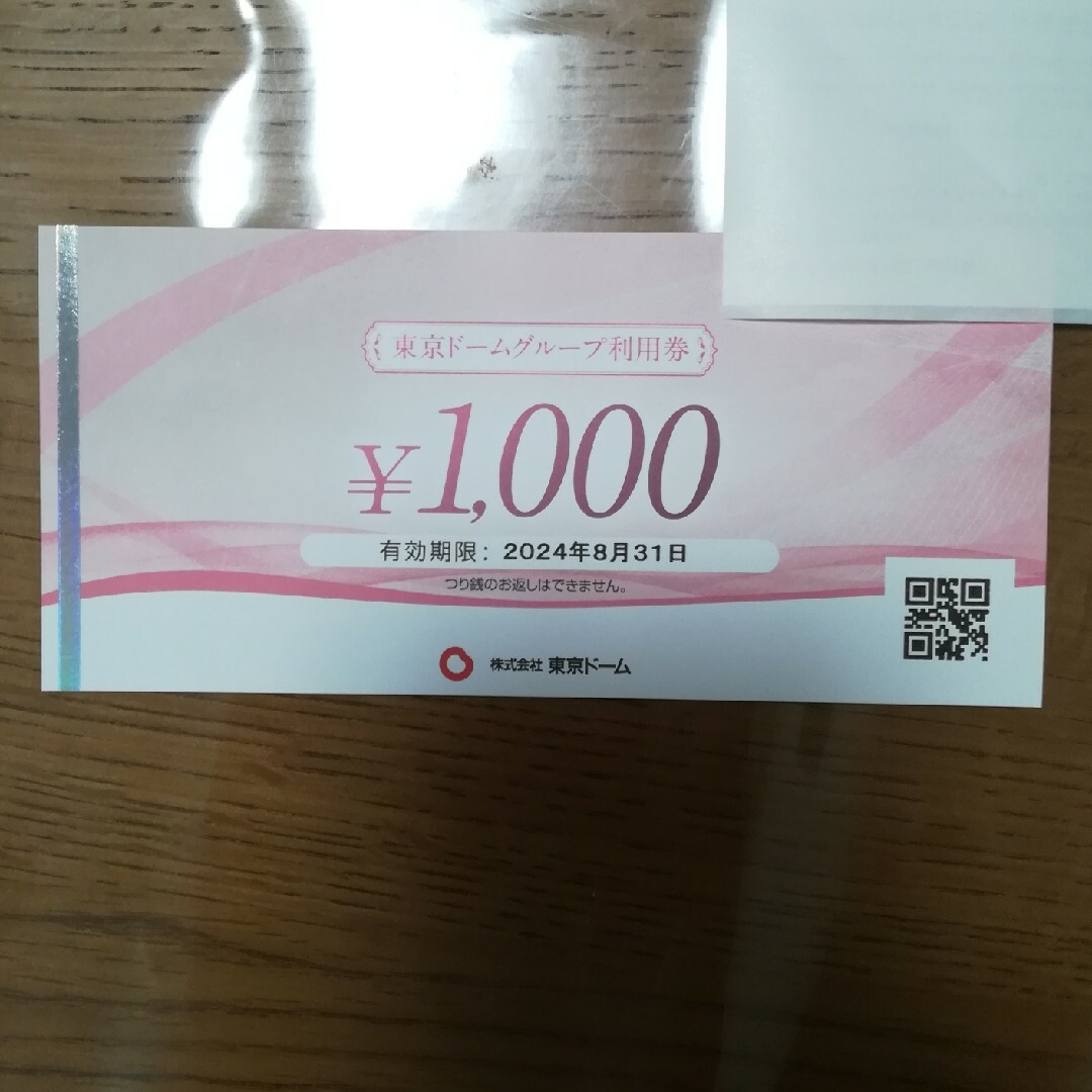 東京ドームグループ利用券 チケットの優待券/割引券(その他)の商品写真