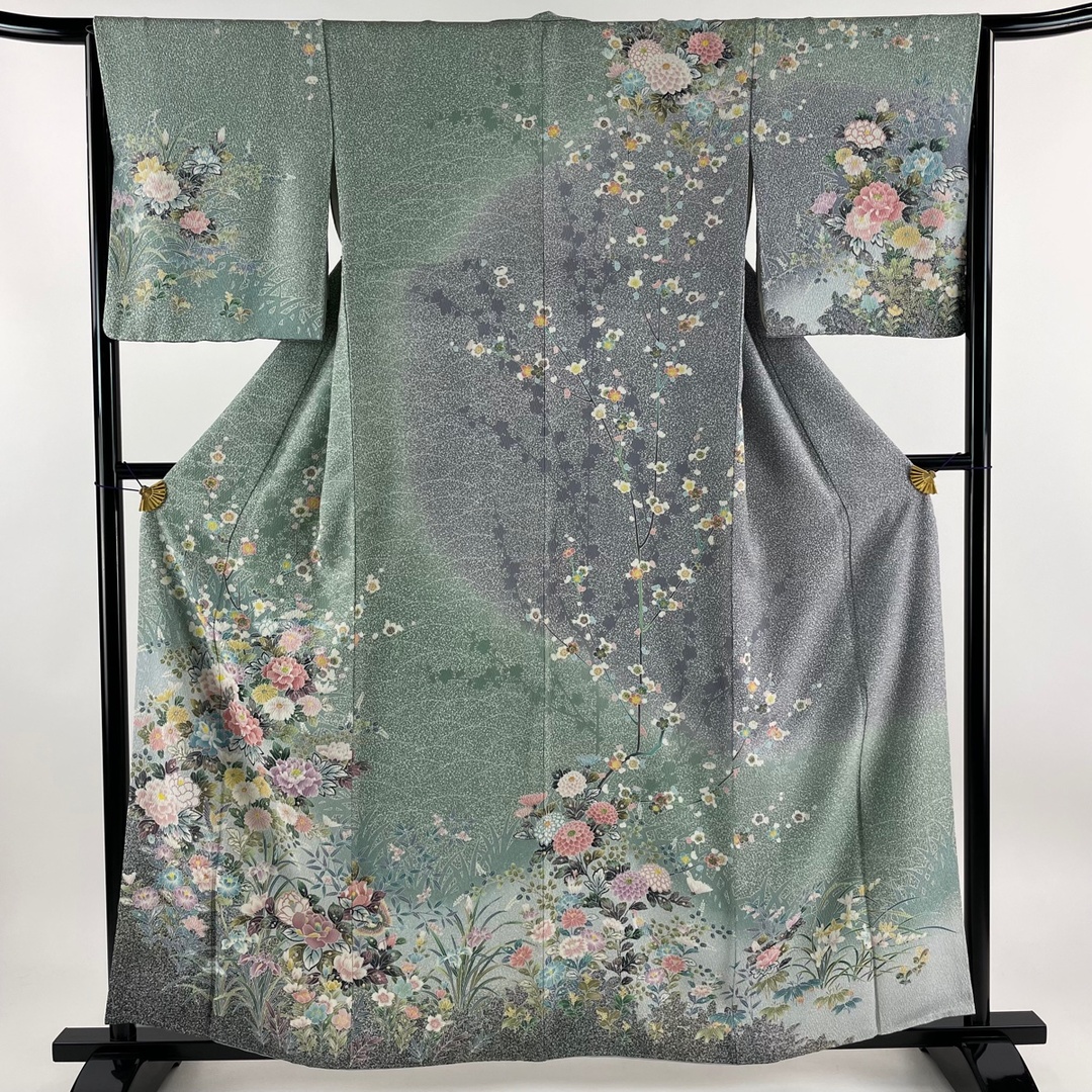 訪問着 身丈157cm 裄丈64.5cm 正絹 美品 逸品 【中古】 レディースの水着/浴衣(着物)の商品写真