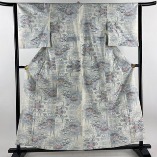 大島紬 身丈158cm 裄丈64cm 正絹 逸品 【中古】(着物)