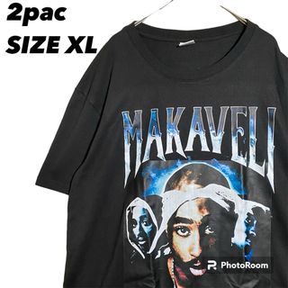 Tシャツ ツーパックヒップホップTシャツ トゥーパック　2PAC Tシャツ XL(Tシャツ/カットソー(半袖/袖なし))