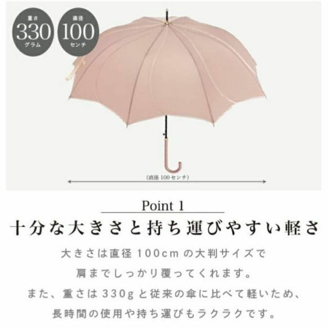 ☆思わず二度見してしまう華やか　花びら　長傘　兼用　日傘 レディースのファッション小物(傘)の商品写真