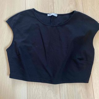 ザラ(ZARA)のZARA/美品ミニ丈トップス/最終値下げ(Tシャツ(半袖/袖なし))