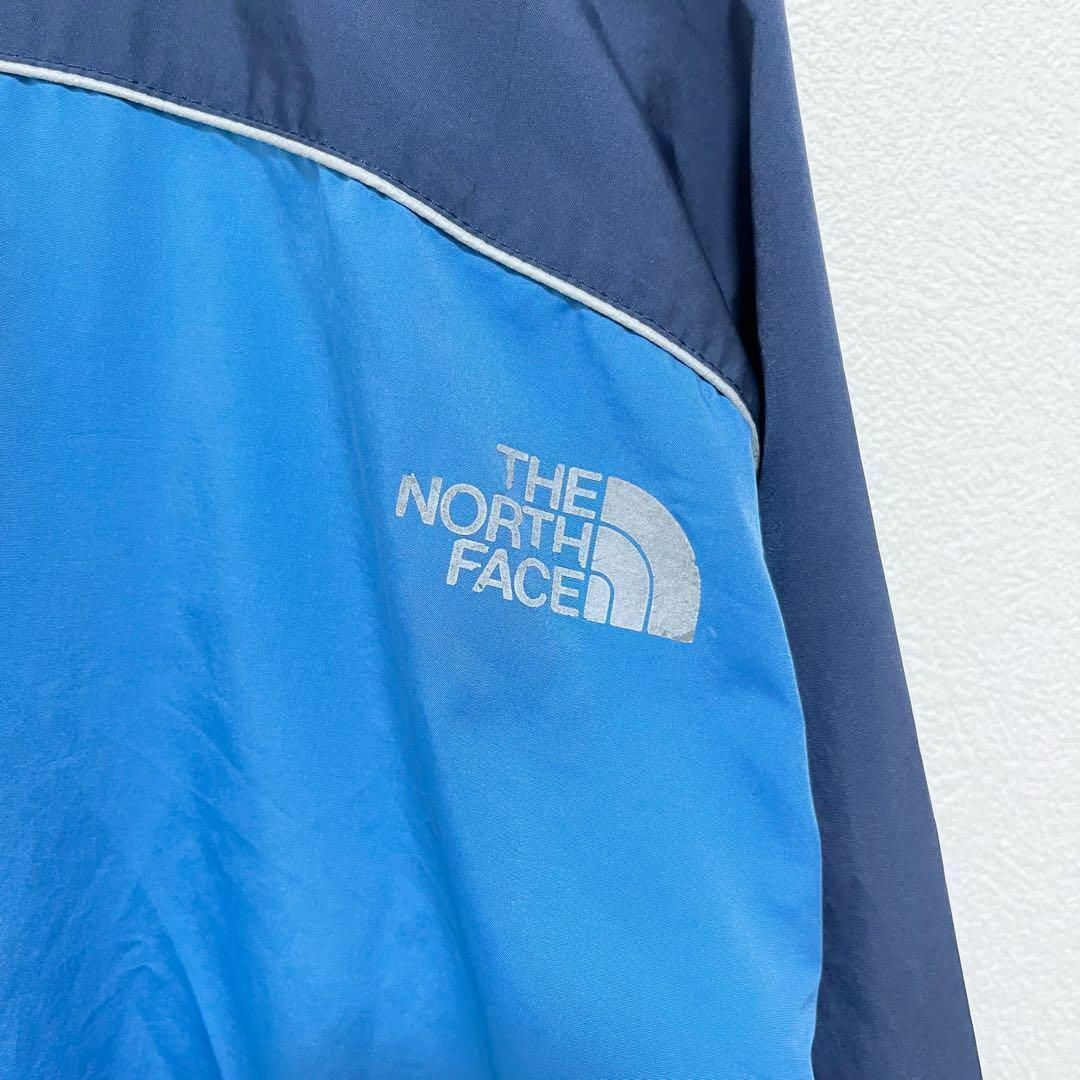 THE NORTH FACE(ザノースフェイス)のザノースフェイス フィールドジャケット 古着 L ロゴ 無地 青a09 メンズのジャケット/アウター(ナイロンジャケット)の商品写真