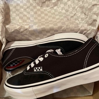 オーセンティック(AUTHENTIC（VANS）)のVans Skate Authentic Pro 黒白 スエードsupreme (スニーカー)