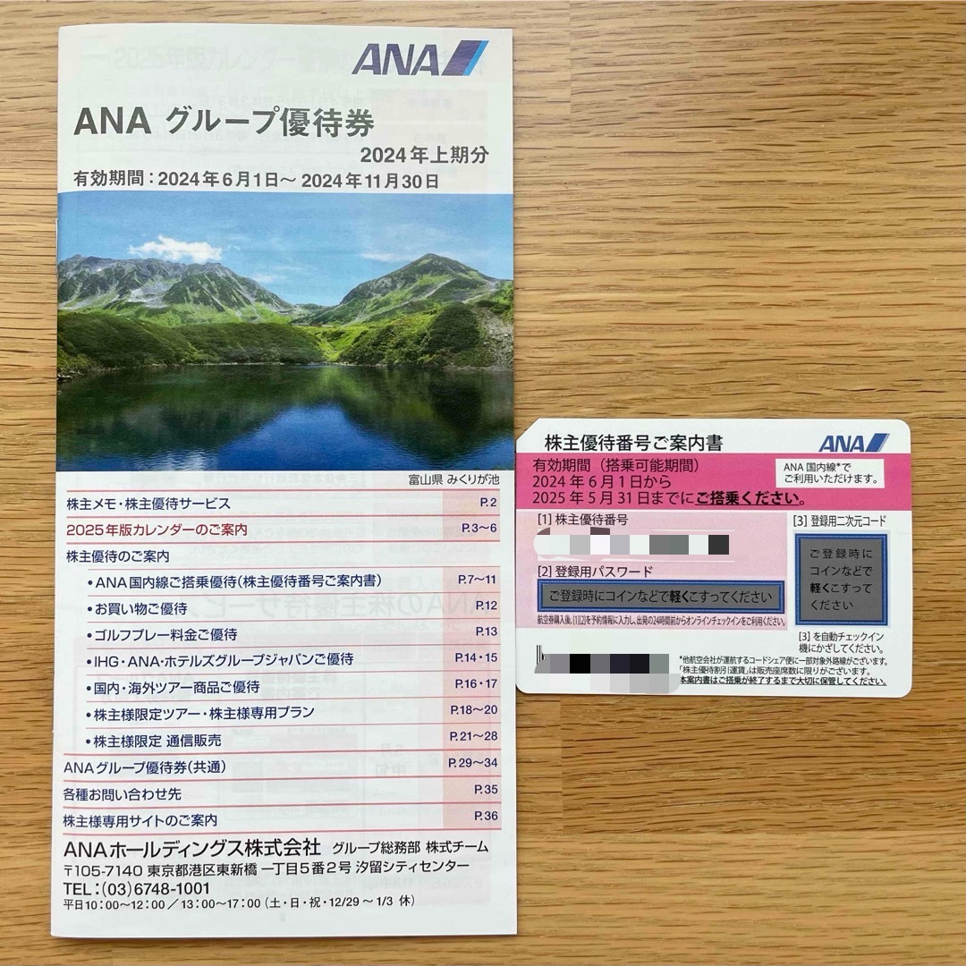 【2025年5月末日期限】ANA 株主優待 チケットの乗車券/交通券(航空券)の商品写真