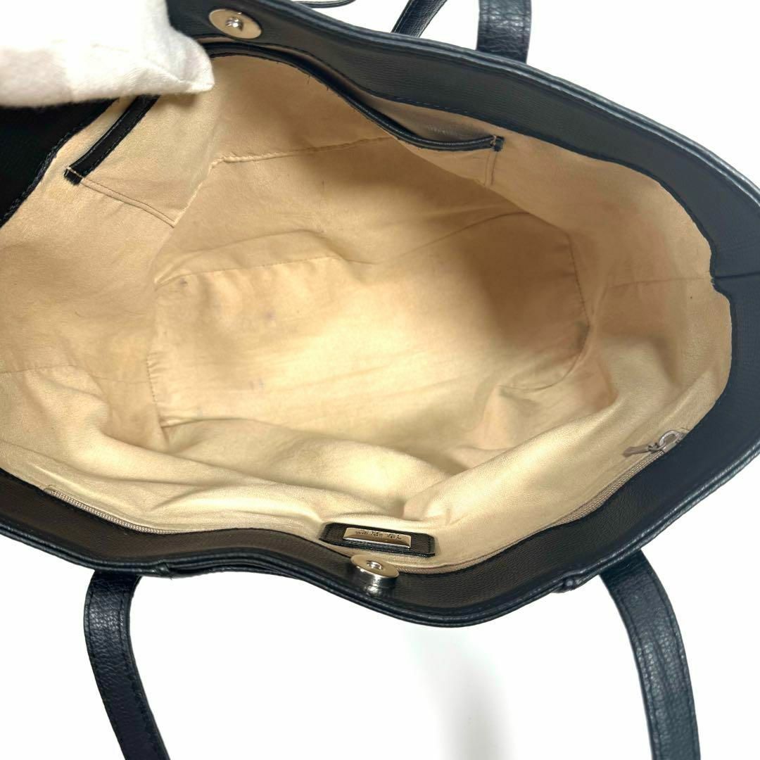 denHAMANO(デンハマノハンドバッグ)の傳濱野 リボンシリーズ モーナ トートバッグ エレガントネイビー A4可 通勤 レディースのバッグ(トートバッグ)の商品写真
