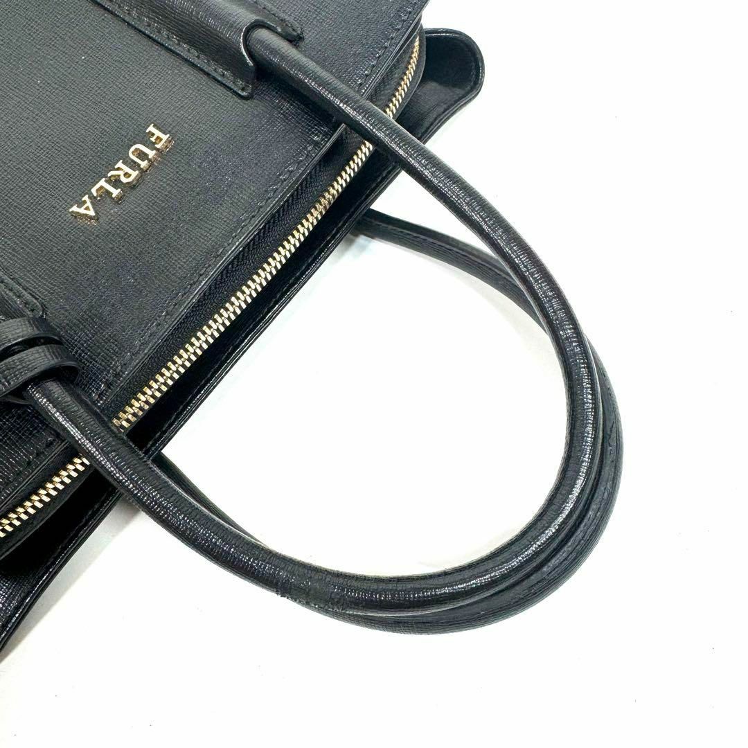 Furla(フルラ)のフルラ FURLA テッサ スモール ハンドバッグ サフィアーノレザー ブラック レディースのバッグ(ハンドバッグ)の商品写真