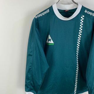 ルコックスポルティフ(le coq sportif)の【訳あり】 le coq ルコック Tシャツ リンガーシャツ 緑 L 古着(ウェア)