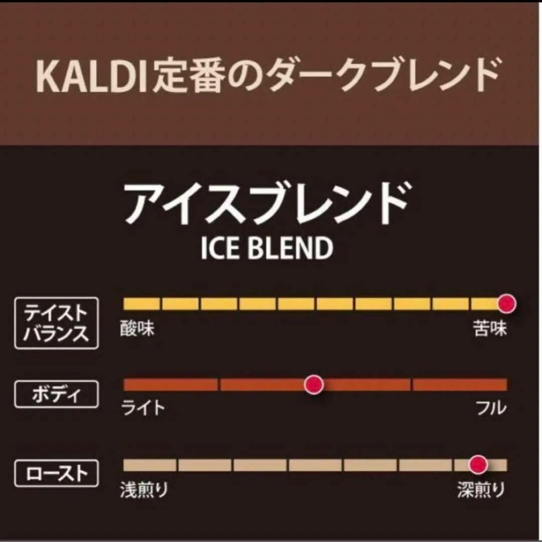 アイスブレンド 中挽き コーヒー粉 200g × 2袋 カルディ KALDI 食品/飲料/酒の飲料(コーヒー)の商品写真