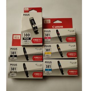 Canon - 新品 純正 キヤノン インク BCI-381 5色 380 1色 合計6本セット