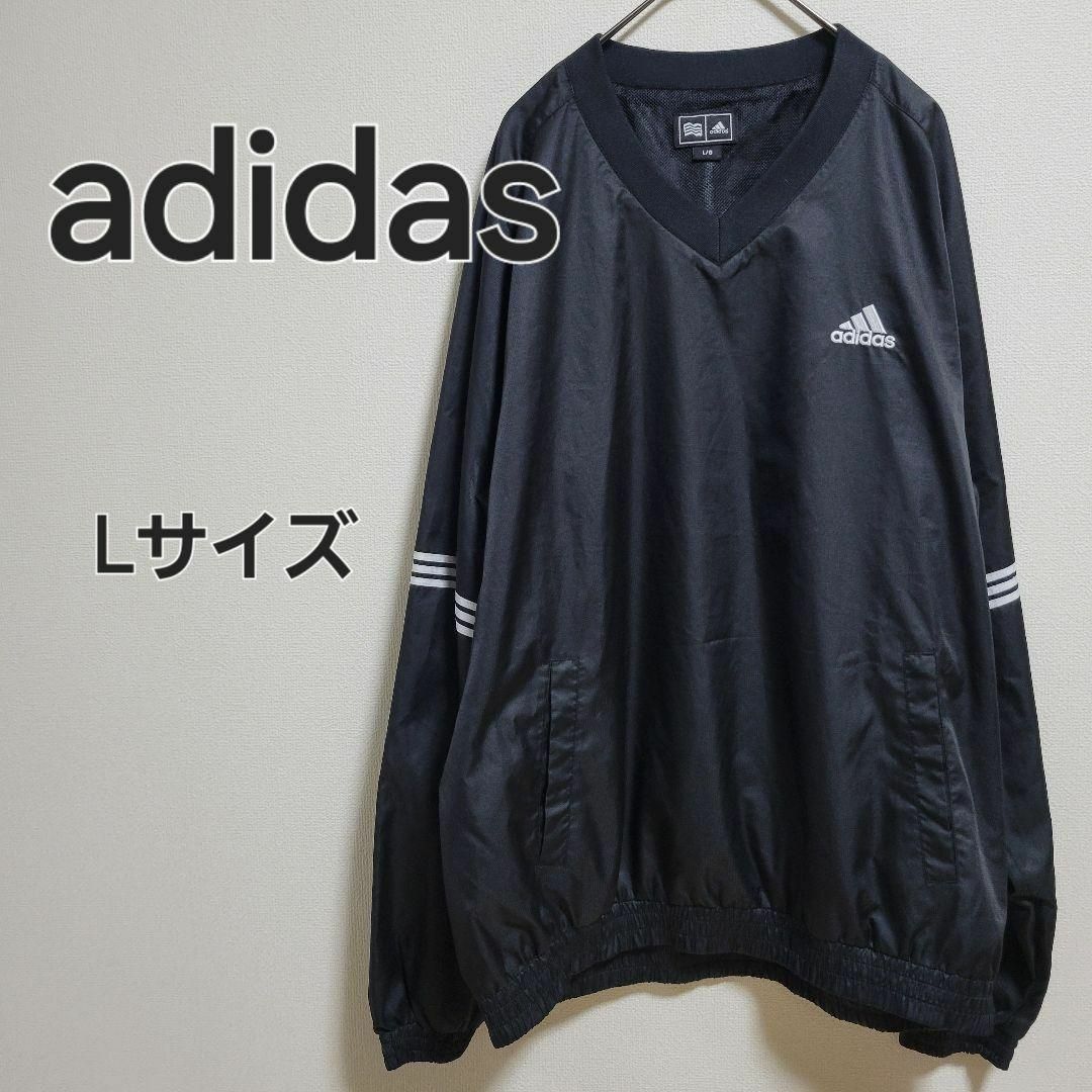 adidas(アディダス)のadidas アディダス プルオーバー ナイロンジャケット Lサイズ メンズのジャケット/アウター(ナイロンジャケット)の商品写真