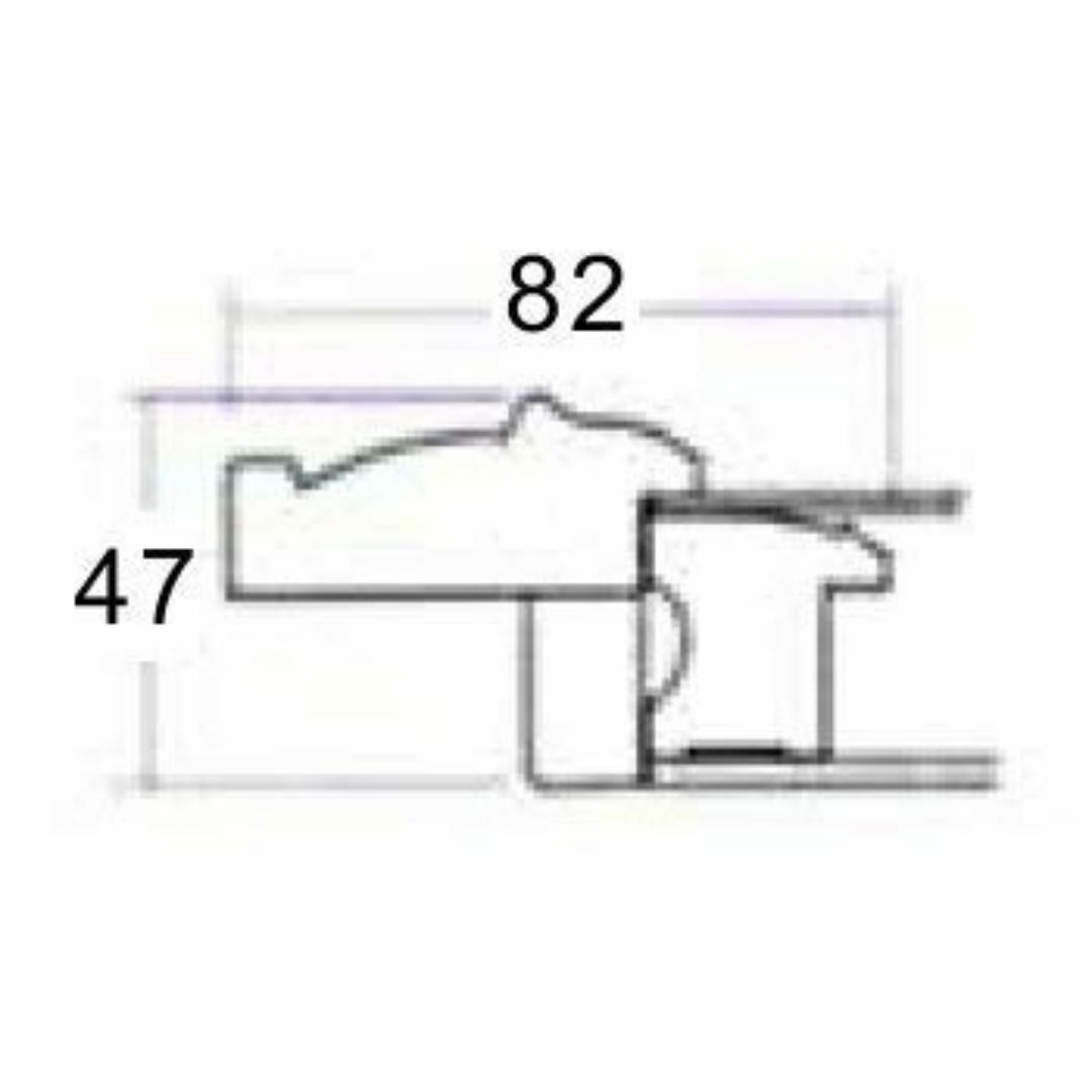 【色: ゴールド】大額 油彩用額縁 9631 UVカットアクリル仕様 壁用フック その他のその他(その他)の商品写真