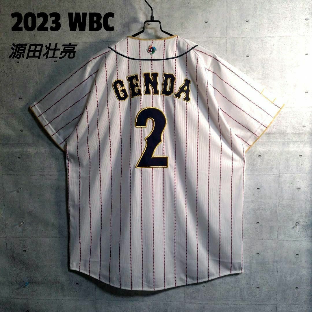 MIZUNO(ミズノ)の2023 WBC★極美品 侍ジャパン 源田壮亮 刺繍 レプリカ ユニホーム O スポーツ/アウトドアの野球(応援グッズ)の商品写真