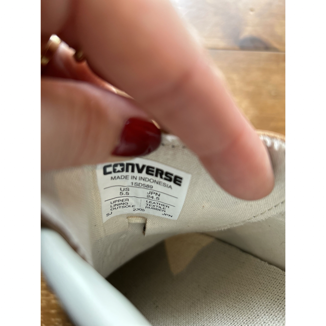 CONVERSE(コンバース)のCONVERSE STAR&BARS US LEATHER サイズ24.5cm レディースの靴/シューズ(スニーカー)の商品写真