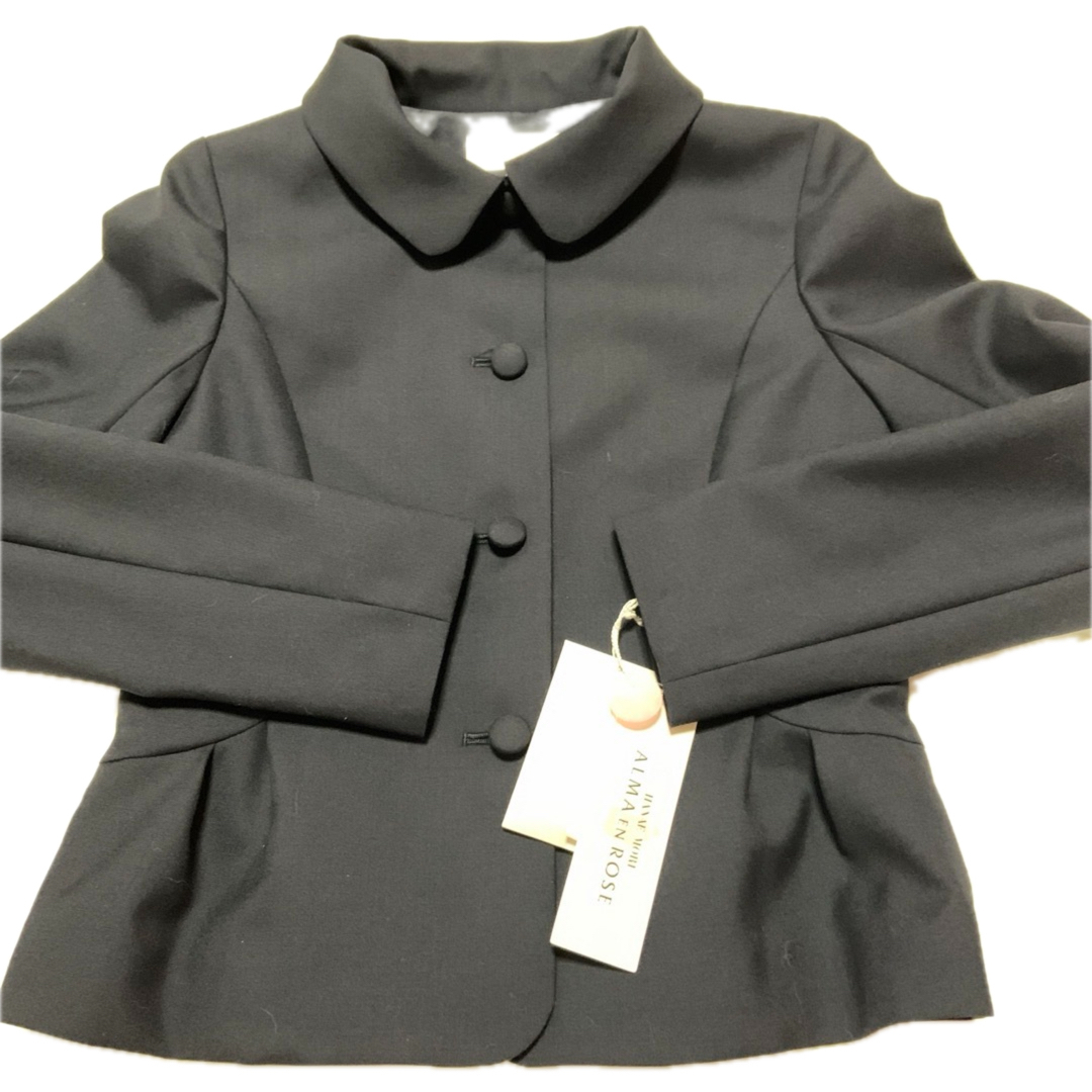 HANAE MORI(ハナエモリ)のハナエモリ　ALMA EN ROSE 新品‼️ 7号お受験濃紺ワンピーススーツ レディースのフォーマル/ドレス(スーツ)の商品写真
