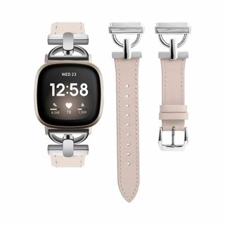 【色:スターライト＋シルバー】Fitbit Versa4/Versa3 バンド/(その他)