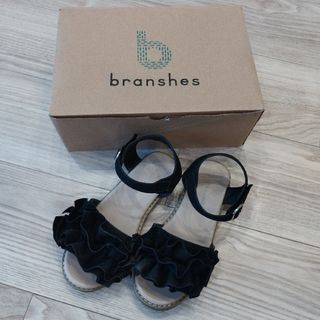 Branshes - ブランシェス　キッズサンダル　ブラック　サイズ20cm 女の子