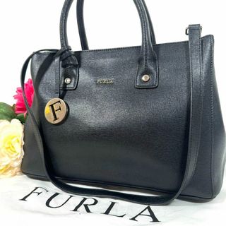 フルラ(Furla)のフルラ FURLA リンダ 2way ショルダーバッグ  A4可 通勤通学 黒(ショルダーバッグ)