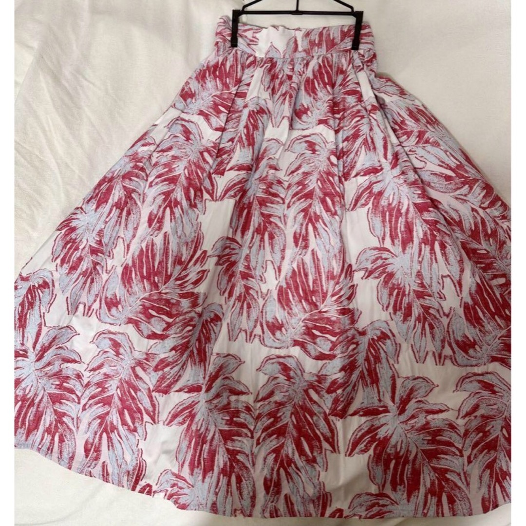 OBLI(オブリ)のobli リーフジャガードスカート レディースのスカート(ロングスカート)の商品写真