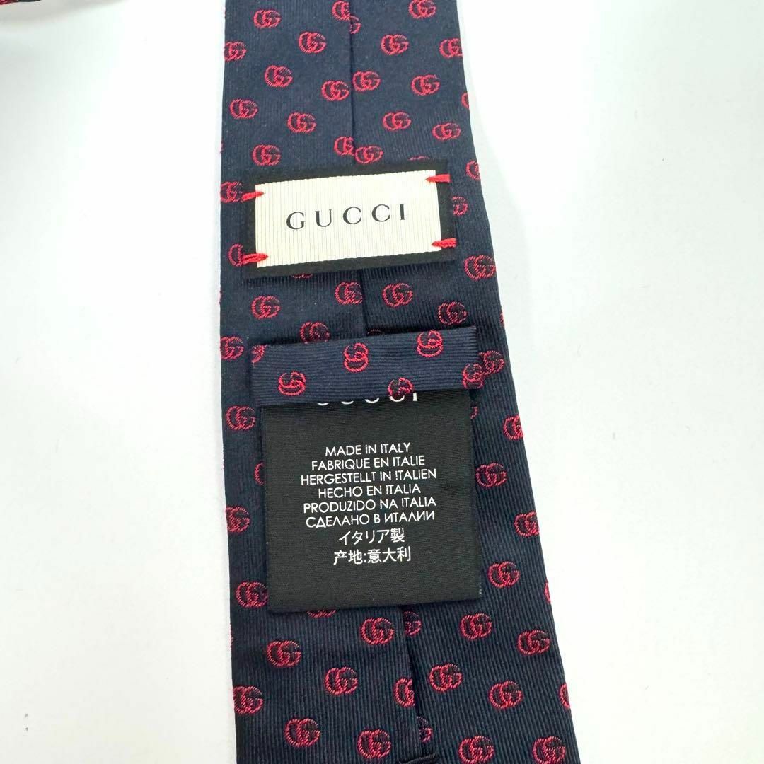 Gucci(グッチ)のGUCCI ネクタイ マーモント GG柄 ビー ブラック シルク メンズのファッション小物(ネクタイ)の商品写真