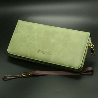 ◆◇◆ SALE ◆◇◆ 新品 FY ジップアラウンド 長財布 グリーン 緑(財布)