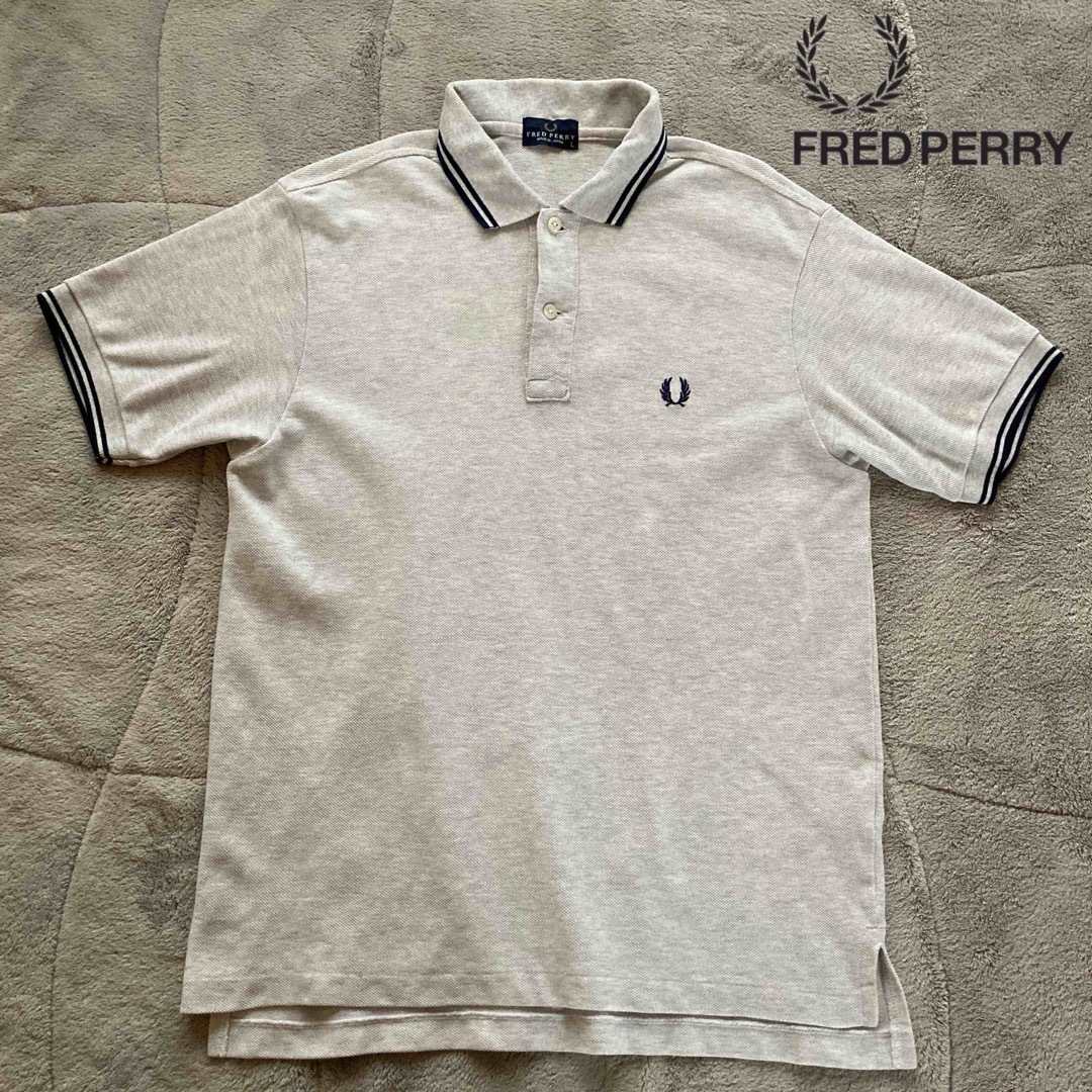 FRED PERRY(フレッドペリー)のFRED PERRY ヒットユニオン社製 刺繍ロゴ  半袖 鹿の子ポロシャツ メンズのトップス(ポロシャツ)の商品写真