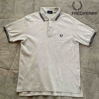 FRED PERRY - FRED PERRY ヒットユニオン社製 刺繍ロゴ  半袖 鹿の子ポロシャツ