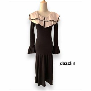 dazzlin - dazzlin レイヤードパイピングニットワンピース ダズリン