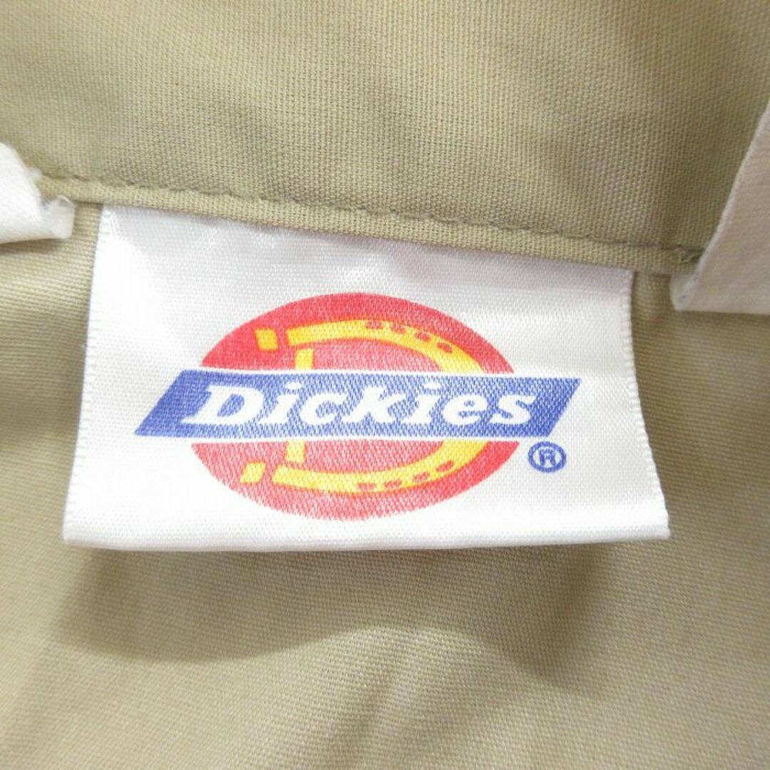 Dickies(ディッキーズ)のW45★古着 ディッキーズ Dickies 半袖 ワーク ツナギ メンズ 90年代 90s 大きいサイズ ベージュ カーキ 24may14 中古 オールインワン ボトムス その他のその他(その他)の商品写真