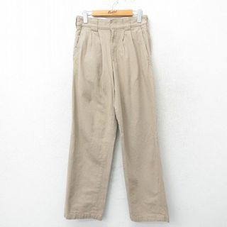 ディッキーズ(Dickies)のW30★古着 ディッキーズ Dickies ワーク パンツ メンズ ベージュ カーキ 24may14 中古 ボトムス ロング(ワークパンツ/カーゴパンツ)