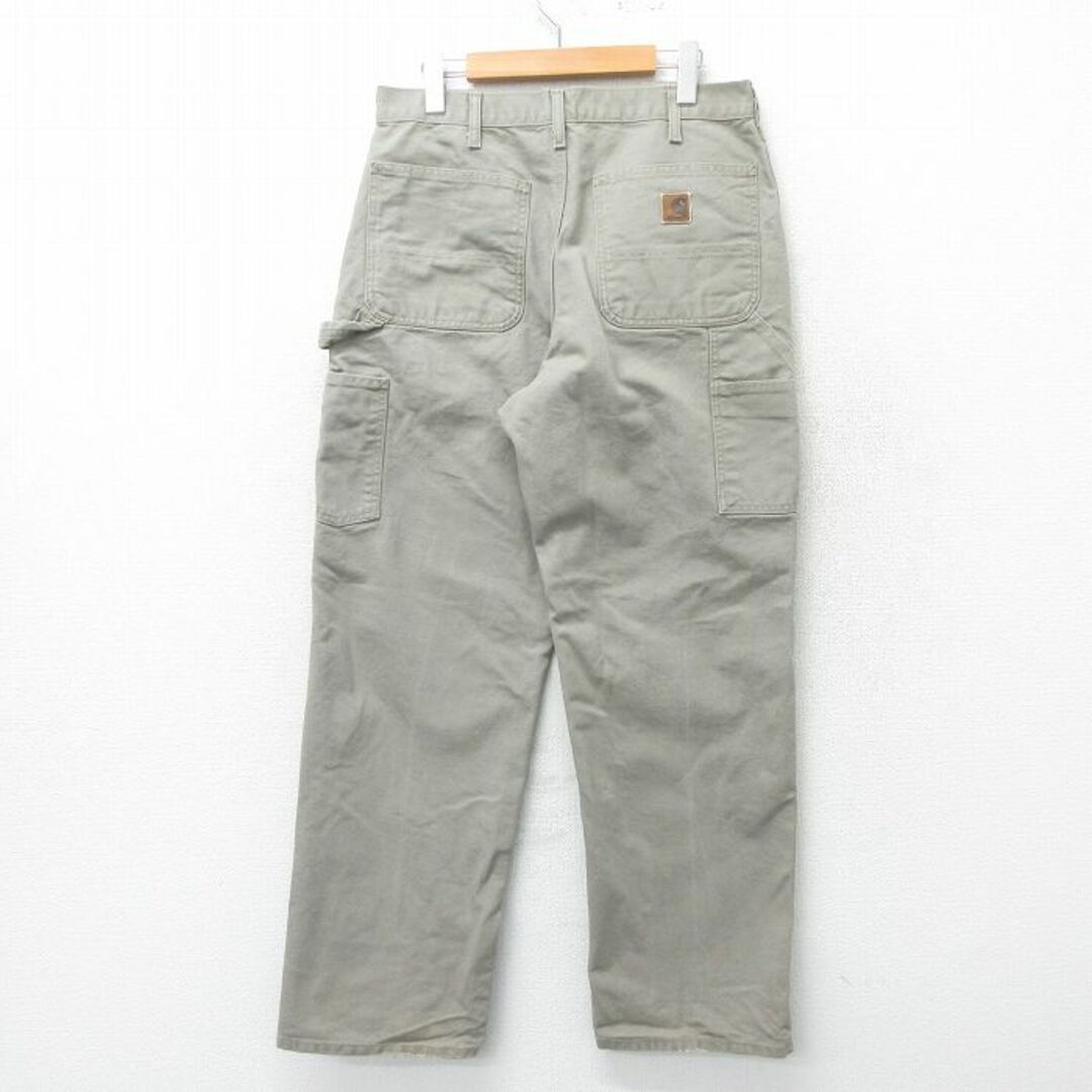 Charhartt WIP(カーハートダブリューアイピー)のW32★古着 カーハート Carhartt ペインター パンツ メンズ ダック地 コットン 薄ベージュ カーキ 24may14 中古 ボトムス ロング メンズのパンツ(ワークパンツ/カーゴパンツ)の商品写真