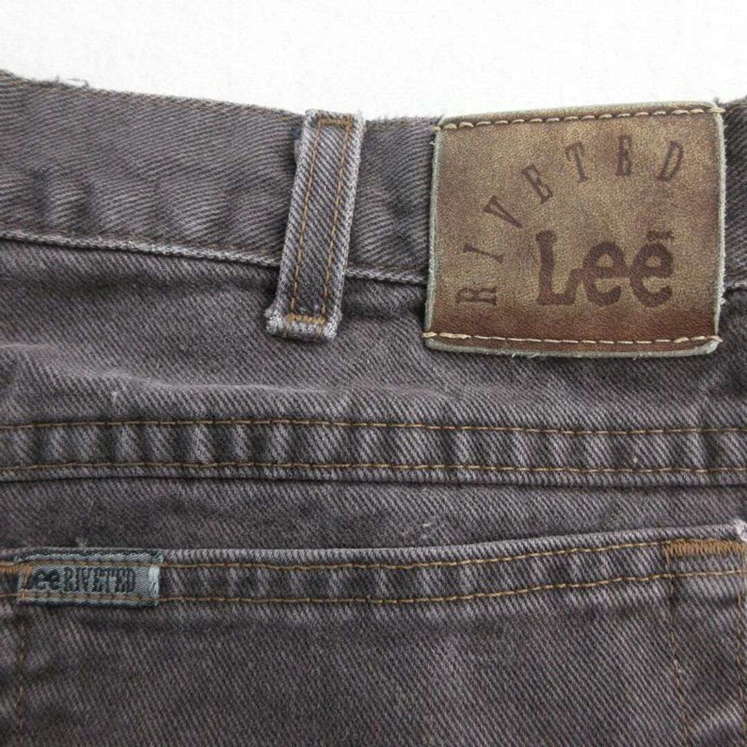 Lee(リー)のW34★古着 リー Lee ジーンズ メンズ 90年代 90s コットン USA製 黒 ブラック デニム 【spe】 24may14 中古 ボトムス ジーパン Gパン ロング パンツ メンズのパンツ(ワークパンツ/カーゴパンツ)の商品写真