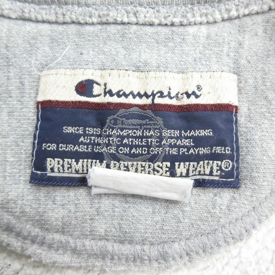 Champion(チャンピオン)のXL★古着 長袖 チャンピオン Champion リバースウィーブ メンズ 00年代 00s 無地 クルーネック グレー 霜降り 24may14 中古 スウェット スエット トレーナー トップス メンズのトップス(パーカー)の商品写真