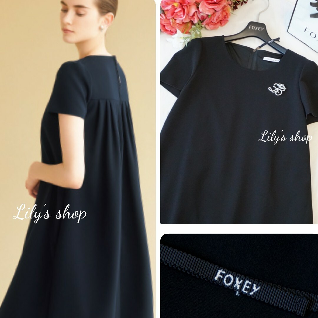 FOXEY(フォクシー)の極美品♡ルネ♡半袖ワンピース レディースのワンピース(ひざ丈ワンピース)の商品写真