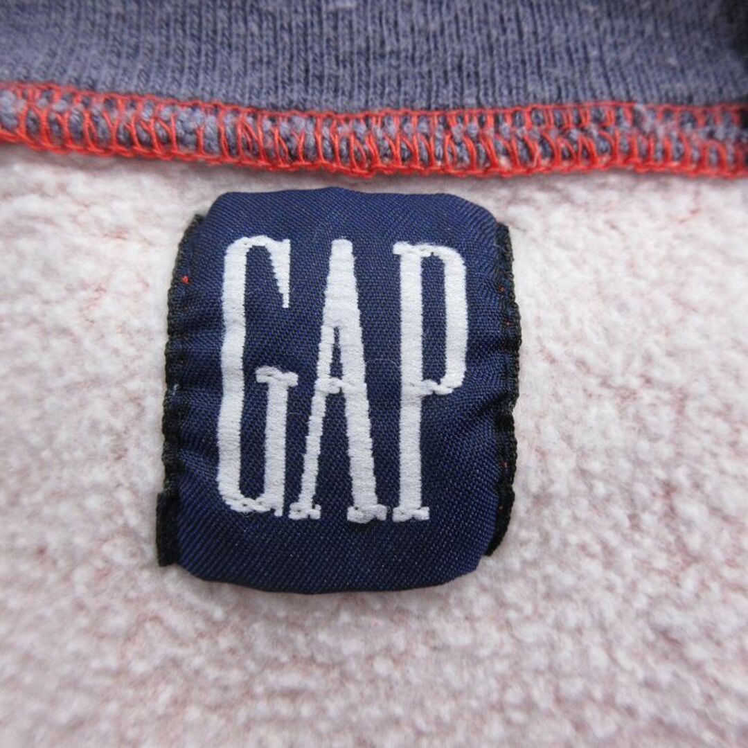 GAP(ギャップ)のXL★古着 ギャップ GAP 長袖 ブランド ハーフジップ トップス メンズ 90年代 90s 鹿の子 オレンジ他 【spe】 24may14 中古 メンズのトップス(シャツ)の商品写真