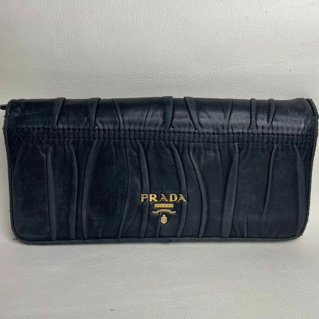 PRADA(プラダ)の【 PRADA 】 プラダ ナッパゴーフル 長財布 レディースのファッション小物(財布)の商品写真