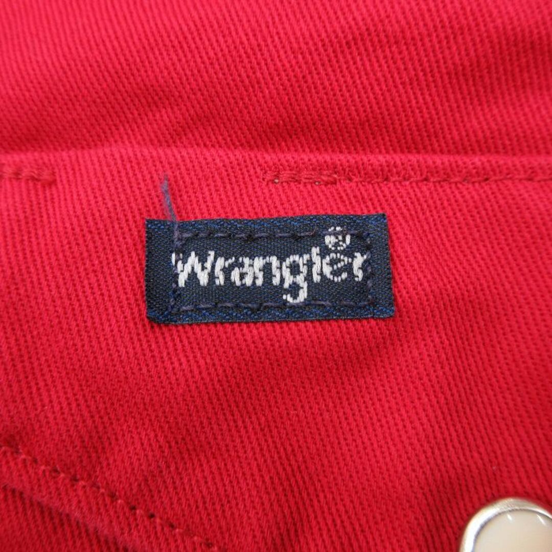 Wrangler(ラングラー)のM★古着 ラングラー Wrangler 長袖 ウエスタン シャツ メンズ 90年代 90s USA製 コットン 赤 レッド 24may14 中古 トップス メンズのトップス(シャツ)の商品写真