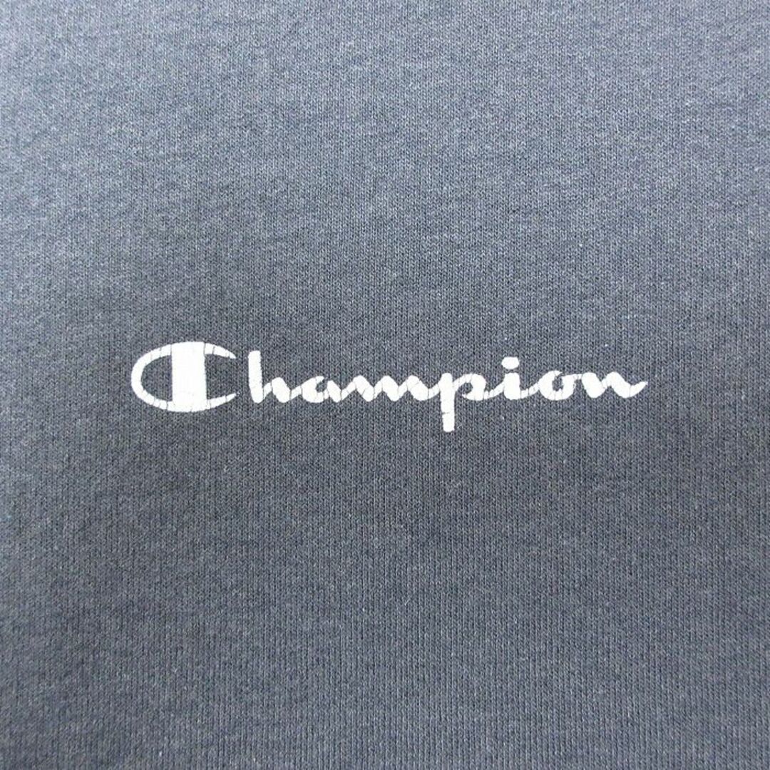 Champion(チャンピオン)のXL★古着 チャンピオン Champion 長袖 スウェット メンズ 90年代 90s ワンポイントロゴ 大きいサイズ クルーネック 黒 ブラック 24may14 中古 スエット トレーナー トップス メンズのトップス(パーカー)の商品写真