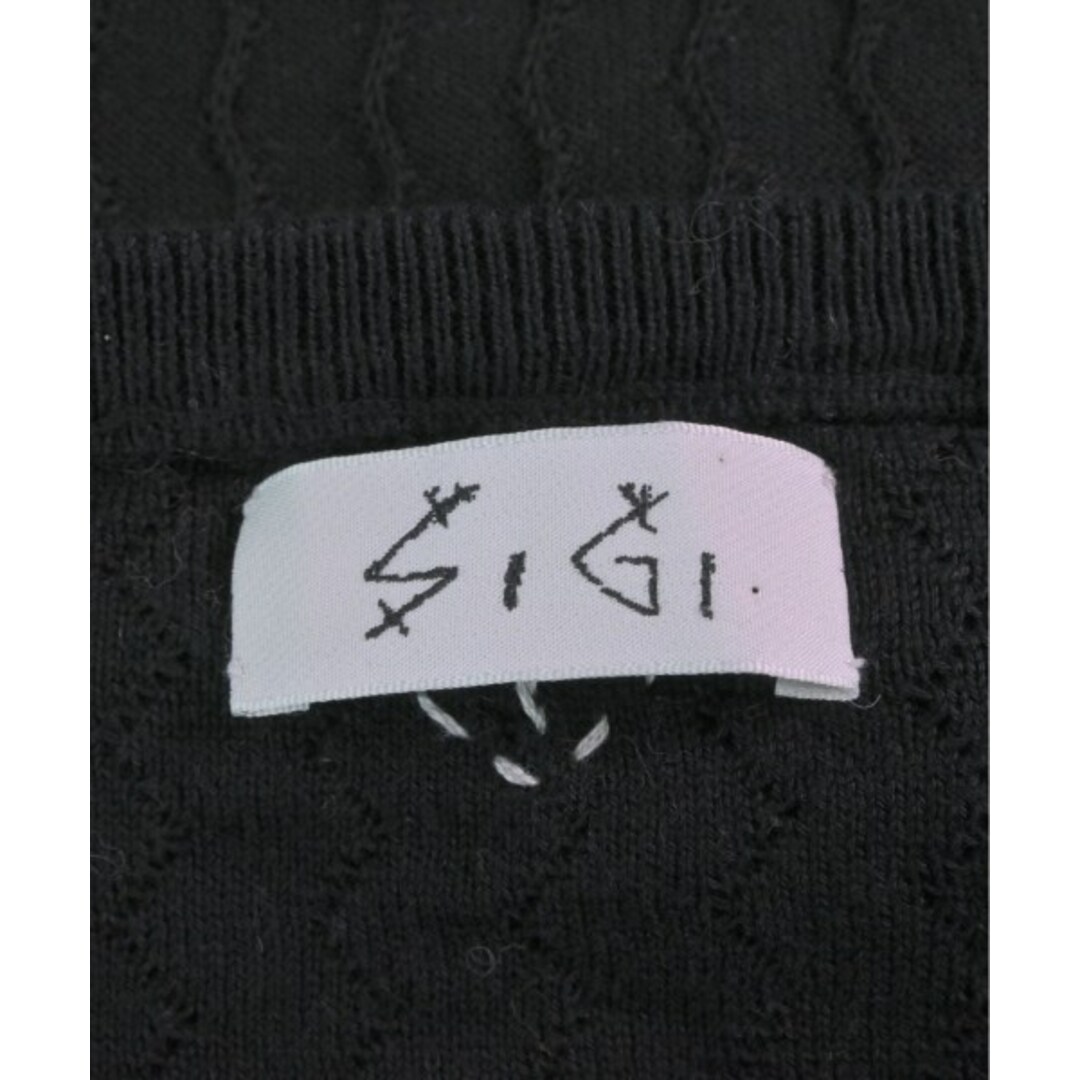 SIGI シギ ニット・セーター M 黒 【古着】【中古】 レディースのトップス(ニット/セーター)の商品写真