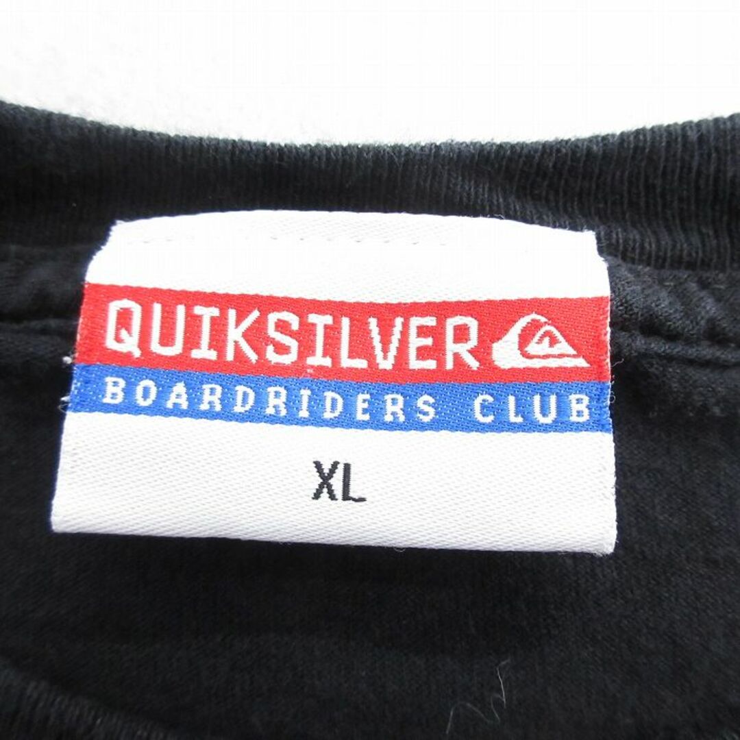 XL★古着 クイックシルバー QUIKSILVER 長袖 ビンテージ Tシャツ メンズ 00年代 00s HI コットン クルーネック USA製 黒 ブラック 【spe】 24may14 中古 メンズのトップス(Tシャツ/カットソー(半袖/袖なし))の商品写真