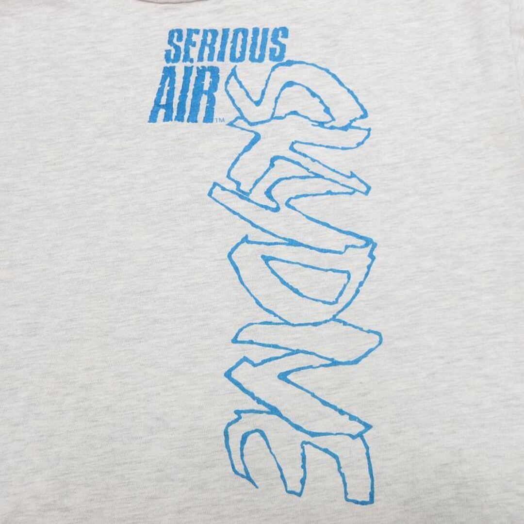 Hanes(ヘインズ)のXL★古着 ヘインズ Hanes 半袖 ビンテージ Tシャツ メンズ 90年代 90s SERIOUS AIR 大きいサイズ クルーネック USA製 薄グレー 霜降り 【spe】 24may14 中古 メンズのトップス(Tシャツ/カットソー(半袖/袖なし))の商品写真