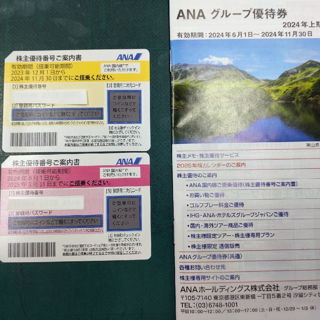 全日空 ANA 株主優待券 チケットの優待券/割引券(その他)の商品写真