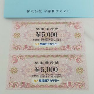 早稲田アカデミー　　早稲アカ　株主優待　10000円分(その他)