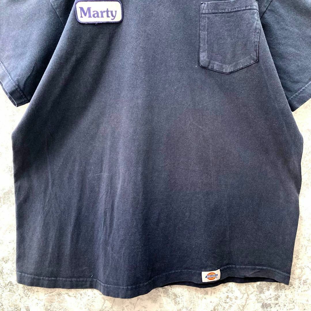 Dickies(ディッキーズ)のIT65 US古着ディッキーズワンポイントタグ刺繍ワッペン半袖Tシャツくすみ色 メンズのトップス(Tシャツ/カットソー(半袖/袖なし))の商品写真